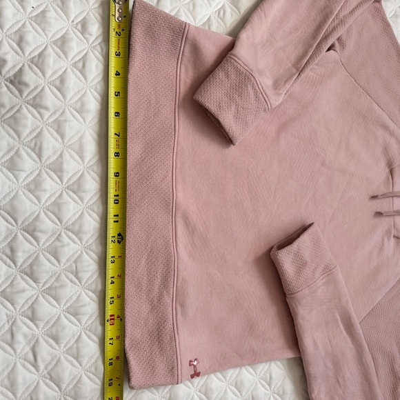Under Armour Coldgear Ninja Neck Hoodie Pullover  Sweatshirt Pink Size Small - Picture 7 of 16